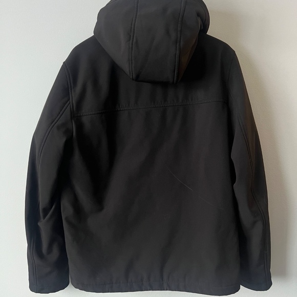 Mens Black Levi Winter Jacket, Size Small, Sherpa Lined - Picture 2 of 4